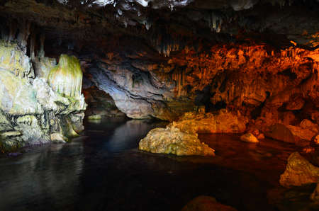 Scenic view of Neptune's cave. Sardinia, Italyの写真素材