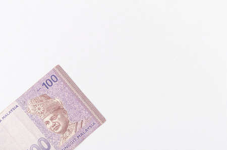 Malaysia Currency (MYR) Ringgit Malaysia bank note. Close up on money showing the first of Malaysian...