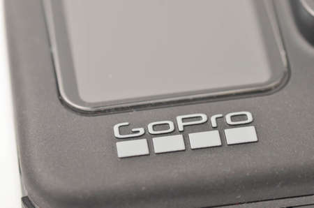 Kuala Lumpur, Malaysia - April 30, 2021: Close up view of new flagship action camera gopro 9 black...