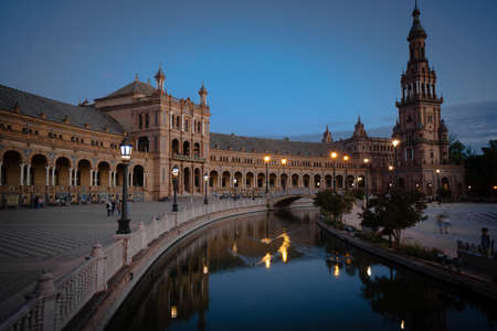 Plaza de Espana Sonnenuntergang