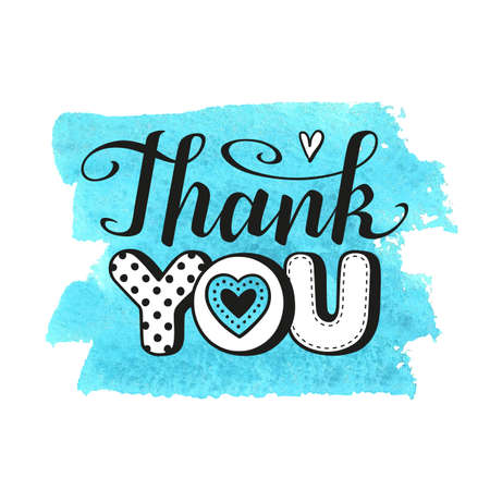 Thank you textのイラスト素材