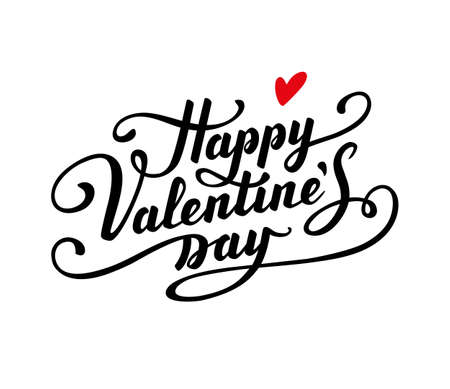 Happy Valentine s Day textのイラスト素材