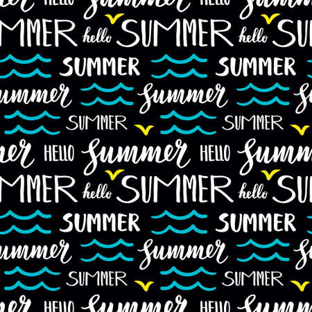 Summer seamless patternのイラスト素材