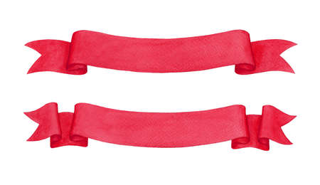 Set of watercolor banners.の写真素材