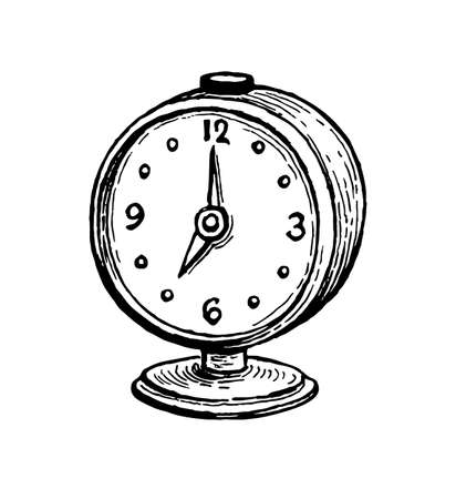 Vintage alarm clock.のイラスト素材