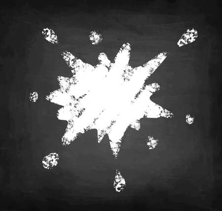 Speech bubble chalk sketch.のイラスト素材