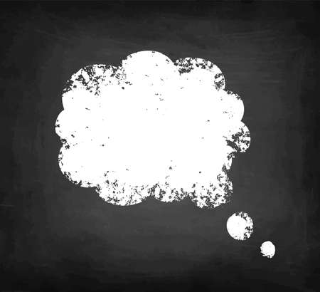 Speech bubble chalk sketch.のイラスト素材