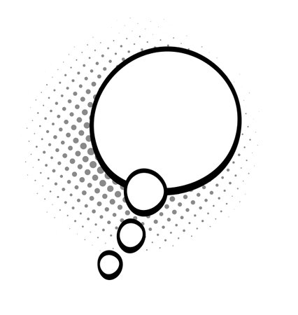Speech bubble. Comic book style.のイラスト素材