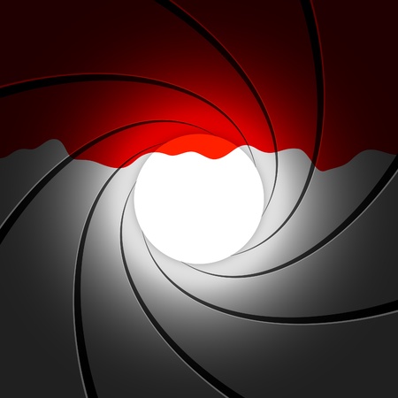 Gun barrel with bloodのイラスト素材