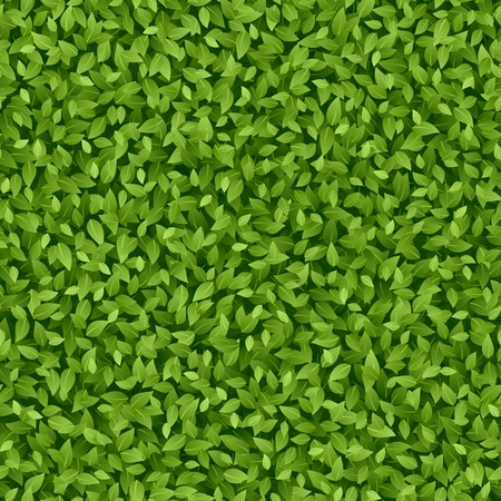 Green leaves pattern. Seamless illustration.のイラスト素材
