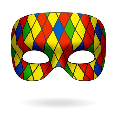Harlequin maskのイラスト素材