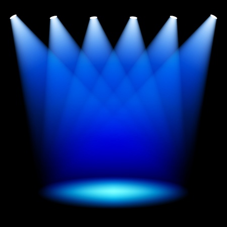 Stage spotlightsのイラスト素材
