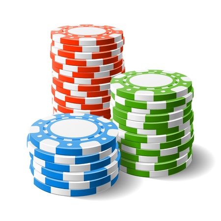 Casino chips stacks Casino chips stacks