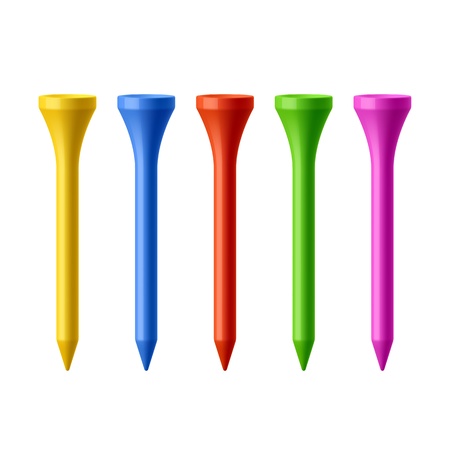 Golf teesのイラスト素材