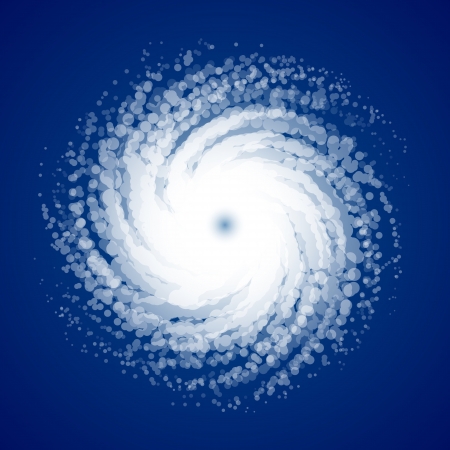 Hurricane - view from spaceのイラスト素材