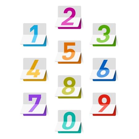 Numbers setのイラスト素材