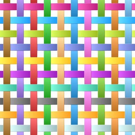 Seamless ribbons weaveのイラスト素材