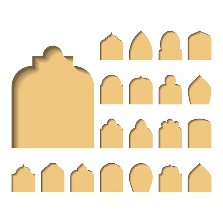 Arch typesのイラスト素材