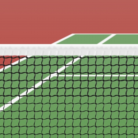 Tennis courtのイラスト素材