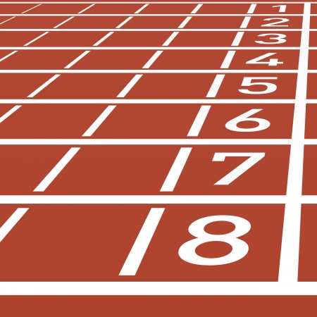 Track lane numbersのイラスト素材