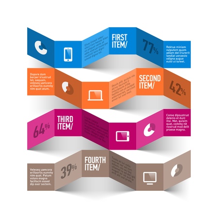 Abstract infographics templateのイラスト素材