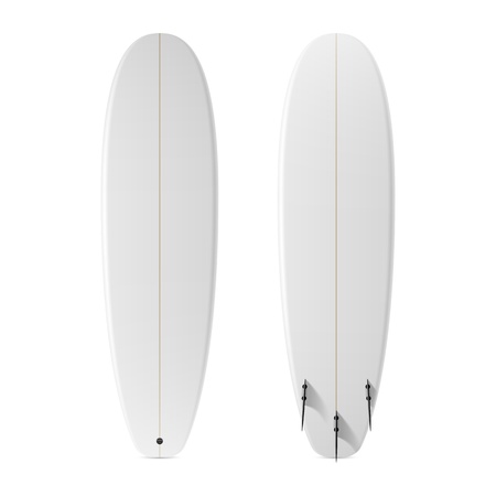 Blank surfboardのイラスト素材