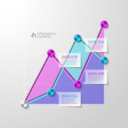 Abstract diagram infographics templateのイラスト素材