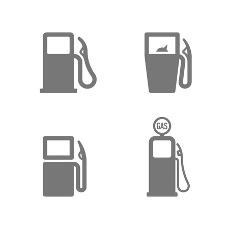 Gas pump iconsのイラスト素材