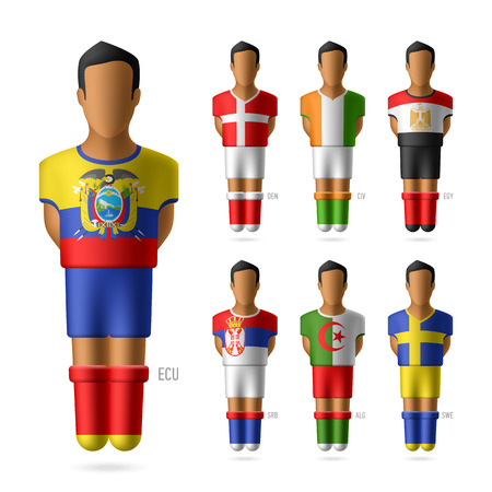 Soccer   football players of national teamsのイラスト素材