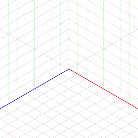 Isometric projection backgroundのイラスト素材