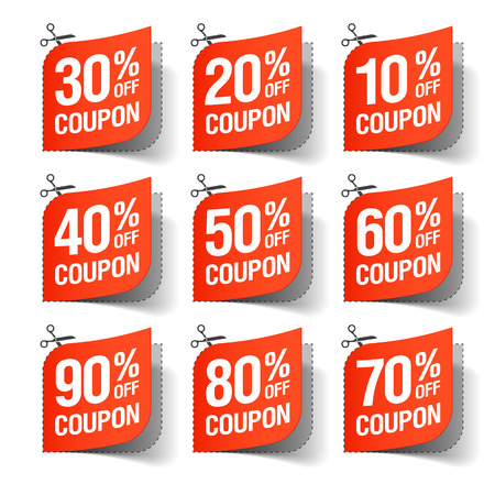 Sale couponsのイラスト素材