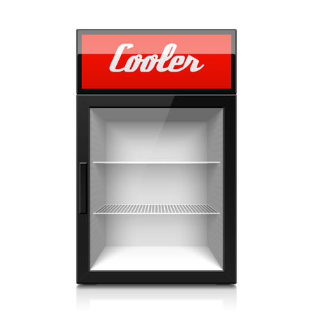 Mini glass door display coolerのイラスト素材