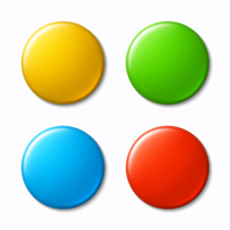 Colorful badgesのイラスト素材