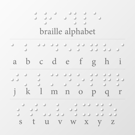 Braille alphabetのイラスト素材