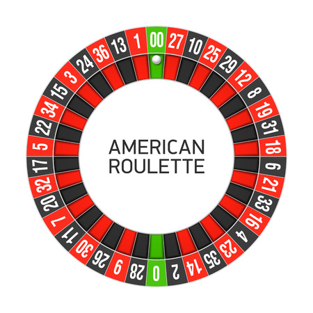 American roulette wheelのイラスト素材