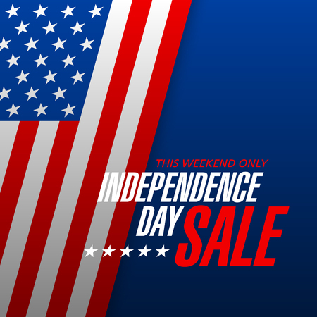 Independence Day Sale banner design templateのイラスト素材