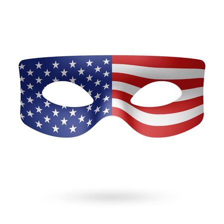 USA Flag Masquerade Maskのイラスト素材