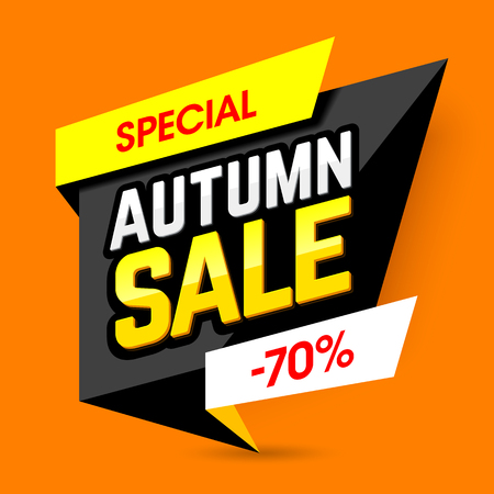 Special Autumn Sale banner templateのイラスト素材