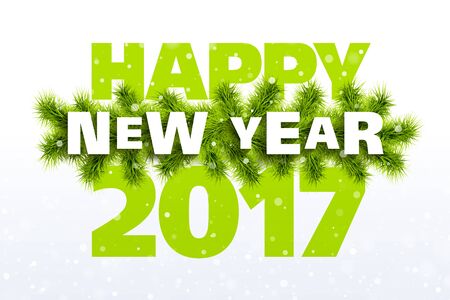 Happy New Year greeting cardのイラスト素材