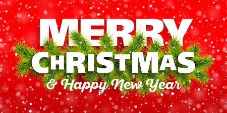 Merry Christmas greeting cardのイラスト素材