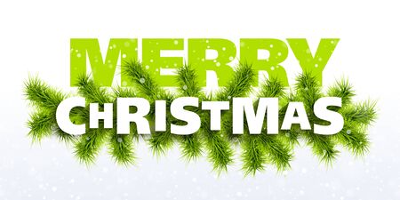 Merry Christmas greeting cardのイラスト素材