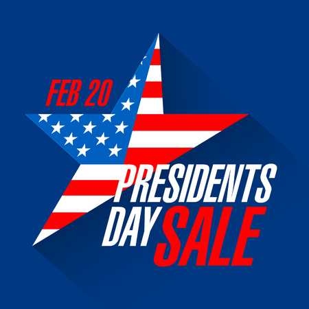 Presidents Day sale bannerのイラスト素材