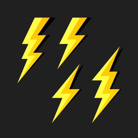 lightning symbolsのイラスト素材