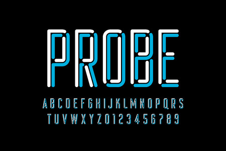 Modern font designのイラスト素材