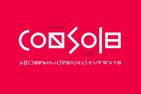 Game style fontのイラスト素材