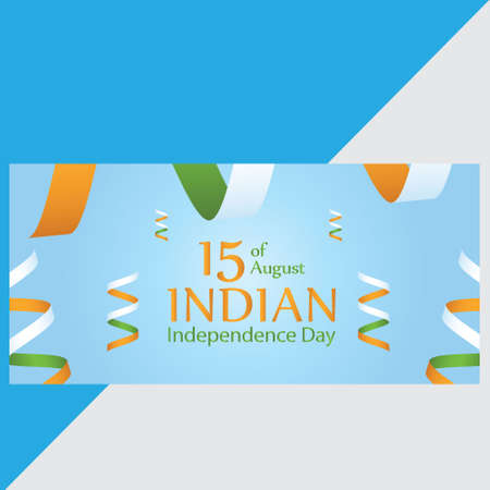 indian independence day background with blue