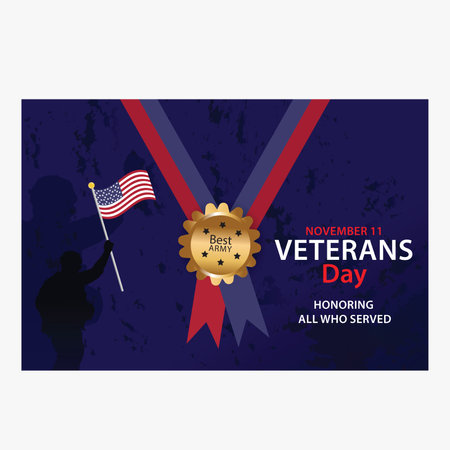 USA Veterans day on 11 Novemberのイラスト素材