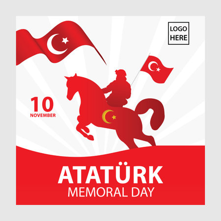 Ataturk Memorial dayのイラスト素材