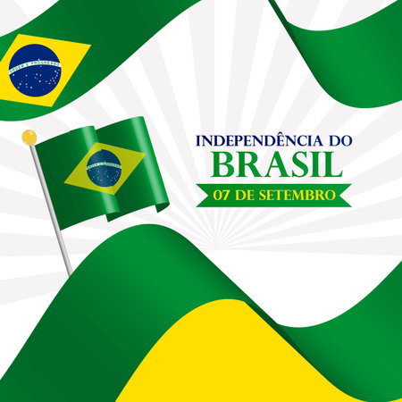 brazilian independence day design, vector illustration eps10 graphicのイラスト素材