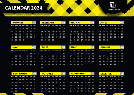 Calendar 2022 year vector design template, simple and clean design.のイラスト素材